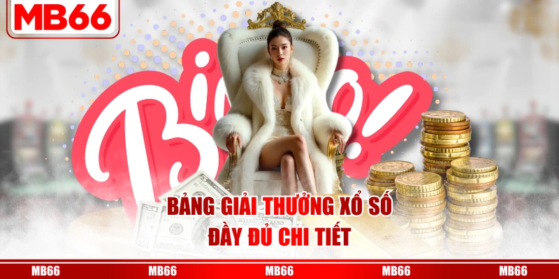 Bảng giải thưởng xổ số đầy đủ chi tiết