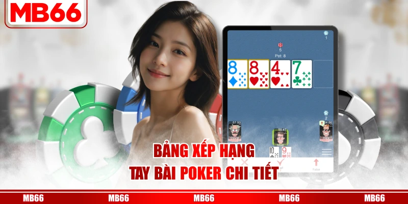 Bảng đánh giá các bài hàng đầu Poker
